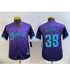 Youth Arizona Diamondbacks 39 Corbin Burnes Purple 2025 City Connect Limited Stitched Baseball Jersey