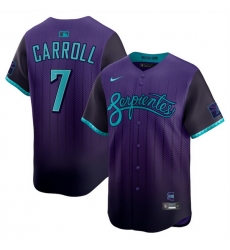 Youth Arizona Diamondbacks ACTIVE PLAYER Custom Purple 2025 City Connect Limited Stitched Baseball Jersey
