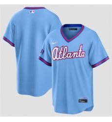 Men Atlanta Braves Blank Powder Blue 2026 City Connect Stadium Stitched Baseball Jersey Men Atlanta Braves Blank Powder Blue 2026 City Connect Stadium Stitched Baseball Jersey