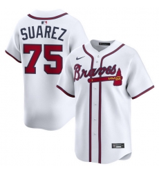Men Atlanta Braves Nike Alternate Limited Jersey White Suarez Robert 75 Men Atlanta Braves Nike Alternate Limited Jersey White Suarez Robert 75