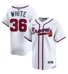 Men Atlanta Braves Nike Alternate Limited Jersey White White Eli 36 Men Atlanta Braves Nike Alternate Limited Jersey White White Eli 36