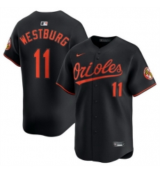 Men Baltimore Orioles 11 Jordan Westburg Black 2025 Alternate Limited Cool Base Stitched Baseball Jersey Men Baltimore Orioles 11 Jordan Westburg Black 2025 Alternate Limited Cool Base Stitched Baseball Jersey