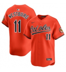 Men Baltimore Orioles 11 Jordan Westburg Orange 2025 2nd Alternate Limited Cool Base Stitched Baseball Jersey Men Baltimore Orioles 11 Jordan Westburg Orange 2025 2nd Alternate Limited Cool Base Stitched Baseball Jersey