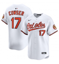 Men Baltimore Orioles 17 Colton Cowser White 2025 Home Limited Stitched Baseball Jersey Men Baltimore Orioles 17 Colton Cowser White 2025 Home Limited Stitched Baseball Jersey