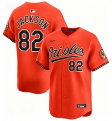 Men Baltimore Orioles Jeremiah Jackson #82 Orange Flex Base Stitched MLB Jersey