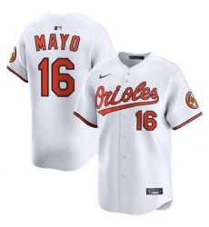 Men Baltimore Orioles Nike Home Limited Jersey White Mayo Coby 16 Men Baltimore Orioles Nike Home Limited Jersey White Mayo Coby 16
