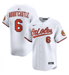 Men Baltimore Orioles Nike Home Limited Jersey White Mountcastle Ryan 6