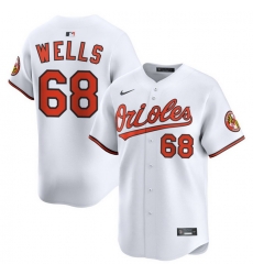 Men Baltimore Orioles Nike Home Limited Jersey White Wells Tyler 68 Men Baltimore Orioles Nike Home Limited Jersey White Wells Tyler 68