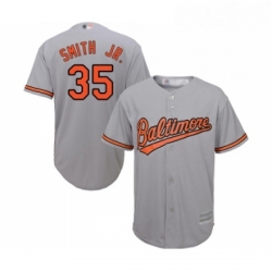 Youth Baltimore Orioles 35 Dwight Smith Jr Replica Grey Road Cool Base Baseball Jersey 