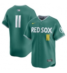 Men Boston Red Sox 11 Rafael Devers Green 2025 City Connect Limited Stitched Baseball Jersey fanswish net