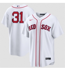 Men Boston Red Sox 31 Adley Rutschman White No Name Cool Base Stitched Baseball Jersey Men Boston Red Sox 31 Adley Rutschman White No Name Cool Base Stitched Baseball Jersey