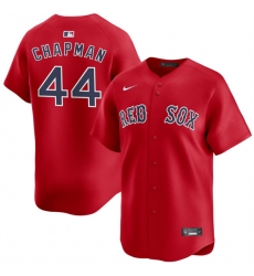Men Boston Red Sox 44 Aroldis Chapman Red 2025 Alternate Limited Stitched Baseball Jersey Men Boston Red Sox 44 Aroldis Chapman Red 2025 Alternate Limited Stitched Baseball Jersey