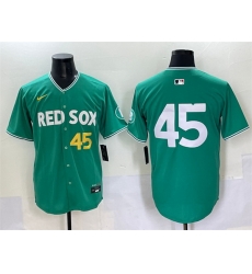 Men Boston Red Sox 45 Pedro Martinez Green 2025 City Connect Limited Stitched Baseball Jersey