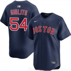 Men Boston Red Sox 54 Lucas Giolito Navy Alternate Limited Stitched Baseball Jersey