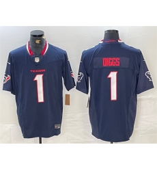 Men Houston Texans 1 Stefon Diggs Navy F U S E Vapor Limited Stitched Footb Men Houston Texans 1 Stefon Diggs Navy F U S E Vapor Limited Stitched Footb