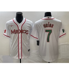 Men Mexico Baseball 7 Julio Urias 2023 White World Baseball With Patch Classic Stitched Jersey 3 Men Mexico Baseball 7 Julio Urias 2023 White World Baseball With Patch Classic Stitched Jersey 3