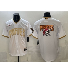 Men Pittsburgh Pirates Team Big Logo White 2026 City Connect Stadium Stitched Baseball Jersey