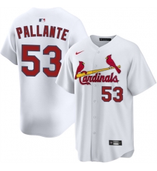Men St Louis Cardinals 53 Andre Pallante White Home Limited Stitched Baseball Jersey Men St Louis Cardinals 53 Andre Pallante White Home Limited Stitched Baseball Jersey