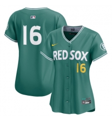 Women Boston Red Sox 16 Jarren Duran Green 2025 City Connect Limited Stitched Baseball Jersey Women Boston Red Sox 16 Jarren Duran Green 2025 City Connect Limited Stitched Baseball Jersey