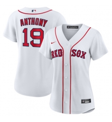 Women Boston Red Sox 19 Roman Anthony White Cool Base Stitched Jersey