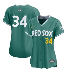 Women Boston Red Sox 34 David Ortiz Green 2025 City Connect Limited Stitched Baseball Jersey Women Boston Red Sox 34 David Ortiz Green 2025 City Connect Limited Stitched Baseball Jersey