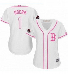 Womens Majestic Boston Red Sox 1 Bobby Doerr Authentic White Fashion 2018 World Series Champions MLB Jersey Womens Majestic Boston Red Sox 1 Bobby Doerr Authentic White Fashion 2018 World Series Champions MLB Jersey