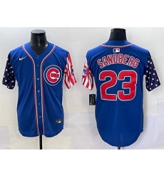Men Chicago Cubs 23 Ryne Sandberg Royal 2025 Independence Day Vapor Premier Limited Stitched Baseball Jersey Men Chicago Cubs 23 Ryne Sandberg Royal 2025 Independence Day Vapor Premier Limited Stitched Baseball Jersey