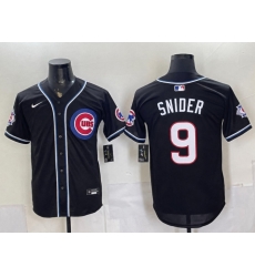 Men Chicago Cubs 9 Snider 150th Anniversary Black Out Style Vapor Premier Limited Stitched Baseball Jersey Men Chicago Cubs 9 Snider 150th Anniversary Black Out Style Vapor Premier Limited Stitched Baseball Jersey