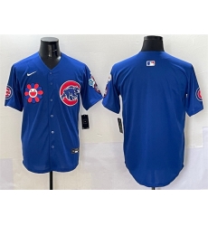 Men Chicago Cubs Blank Royal 2025 Tokyo Series Limited Stitched Baseball Jersey