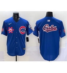 Men Chicago Cubs Team Big Logo Royal 2025 Tokyo Series Limited Stitched Baseball Jersey Men Chicago Cubs Team Big Logo Royal 2025 Tokyo Series Limited Stitched Baseball Jersey