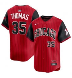 Men Chicago White Sox 35 Frank Thomas Red Black 2025 City Connect Limited Stitched Baseball Jersey