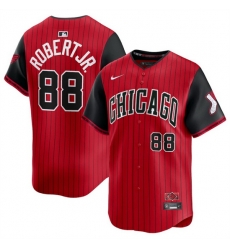 Men Chicago White Sox 88 Luis Robert Jr Red Black 2025 City Connect Limited Stitched Baseball Jersey Men Chicago White Sox 88 Luis Robert Jr Red Black 2025 City Connect Limited Stitched Baseball Jersey