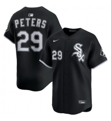Men Chicago White Sox Nike Black Alternate Limited Jersey Peters Tristan 29