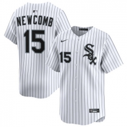 Men Chicago White Sox Nike Home Limited Jersey White Newcomb Sean 15