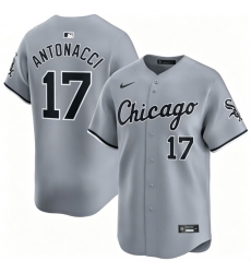 Men Chicago White Sox Nike Sam Antonacci #17 White Road Limited Player Jersey