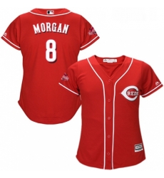 Womens Majestic Cincinnati Reds 8 Joe Morgan Replica Red Alternate Cool Base MLB Jersey Womens Majestic Cincinnati Reds 8 Joe Morgan Replica Red Alternate Cool Base MLB Jersey