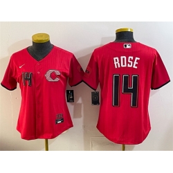 Youth Cincinnati Reds  14 Pete Rose Red 2026 City Connect Stadium Stitched Baseball Jersey