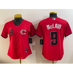 Youth Cincinnati Reds  9 Matt McLain Red 2026 City Connect Stadium Stitched Baseball Jersey