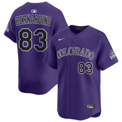 Men Colorado Rockies Nike Purple Alternate Limited Jersey Bernardino Brennan 83