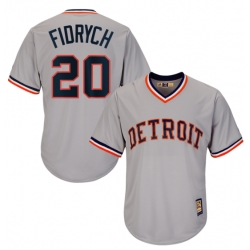 Majestic Detroit Tigers Road Gray Mark Fidrych Cooperstown 1984 Cool Base Jersey