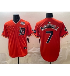 Men Detroit Tigers 7 Kevin McGonigle Pink Blue Limited Stitched Baseball Jersey Men Detroit Tigers 7 Kevin McGonigle Pink Blue Limited Stitched Baseball Jersey