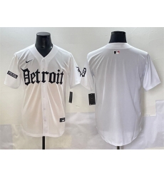 Men Detroit Tigers Blank White 27Motor Gothic Edition 27 Vapor Premier Limited Stitched Baseball Jersey Men Detroit Tigers Blank White 27Motor Gothic Edition 27 Vapor Premier Limited Stitched Baseball Jersey