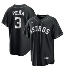 Men Houston Astros 3 Jeremy Pena Black Lights Out Limited Stitched Baseball Jersey Men Houston Astros 3 Jeremy Pena Black Lights Out Limited Stitched Baseball Jersey