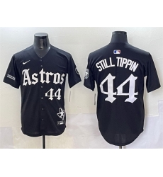 Men Houston Astros 44 Still Tippin Black Gothic 27Houston Born Barrio Raised 27 Limited Stitched Baseball Jersey Men Houston Astros 44 Still Tippin Black Gothic 27Houston Born Barrio Raised 27 Limited Stitched Baseball Jersey