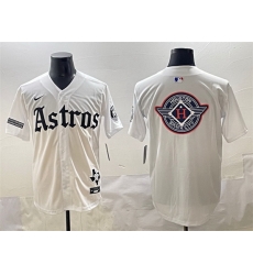 Men Houston Astros Team Big Logo White Gothic 27Houston Born Barrio Raised 27 Limited Stitched Baseball Jersey 002 Men Houston Astros Team Big Logo White Gothic 27Houston Born Barrio Raised 27 Limited Stitched Baseball Jersey 002