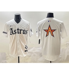 Men Houston Astros Team Big Logo White Gothic 27Houston Born Barrio Raised 27 Limited Stitched Baseball Jersey 004 Men Houston Astros Team Big Logo White Gothic 27Houston Born Barrio Raised 27 Limited Stitched Baseball Jersey 004