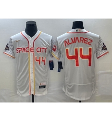 Men's Houston Astros #44 Yordan Alvarez Number White 2023 City Connect Flex Base Stitched Jersey1 Men's Houston Astros #44 Yordan Alvarez Number White 2023 City Connect Flex Base Stitched Jersey1