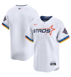 Youth Houston Astros Blank White 2025 City Connect Limited Stitched Baseball Jersey