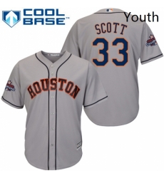 Youth Majestic Houston Astros 33 Mike Scott Authentic Grey Road 2017 World Series Champions Cool Base MLB Jersey Youth Majestic Houston Astros 33 Mike Scott Authentic Grey Road 2017 World Series Champions Cool Base MLB Jersey