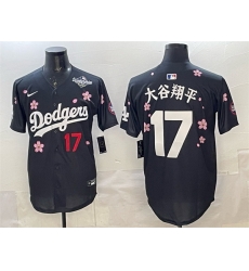 Men Los Angeles Dodgers 17 Shohei Ohtani Black 2025 World Series Patch Tokyo Series Limited Stitched Baseball Jersey Men Los Angeles Dodgers 17 Shohei Ohtani Black 2025 World Series Patch Tokyo Series Limited Stitched Baseball Jersey